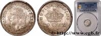 FRANCE 20 centimes Napoléon III, tête laurée, grand modul SECOND EMPIRE Strasbourg 1867 (16mm, 1g, 6h) -