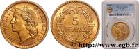 FRANCE 5 francs Lavrillier, bronze-aluminium PROVISIONAL GOVERNEMENT OF THE FRENCH REPUBLIC 1946 (31mm, 12,00g, 6h) -