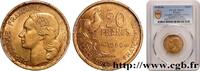 FRANCE 20 francs Georges Guiraud, 4 faucilles IV REPUBLIC Beaumont-Le-Roger 1950 (23,51mm, 4,00g, 6h) -