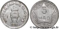 VIETNAM 5 Hao monnayage des rebelles communistes variété à VIETNAM 1946 (27mm, 2,43g, h) -