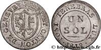 SWITZERLAND - REPUBLIC OF GENEVA 1 Sol SWITZERLAND - REPUBLIC OF GENEVA 1819 (17mm, 1,01g, 6h) -