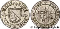 SWITZERLAND - CANTON OF ZÜRICH 1 Schilling SWITZERLAND - CANTON OF ZÜRICH 1751 (20mm, 1,18g, 12h) -