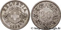 SWITZERLAND 20 Centimes (Rappen) croix suisse SWITZERLAND Berne - B 1859 (21mm, 3,25g, 12h) -