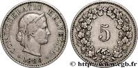 SWITZERLAND 5 Centimes (Rappen) SWITZERLAND Berne 1889 (16mm, 2,01g, 12h) -