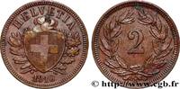 SWITZERLAND 2 Centimes (Rappen) croix suisse SWITZERLAND Berne - B 1910 (20mm, 2,53g, 12h) -