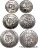 NEW CALEDONIA Lot 10, 20 et 50 Francs, frappe courante NEW CALEDONIA Paris 1967 (mm, g, 6h) -