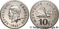 NEW CALEDONIA Piéfort 10 Francs Pacifique NEW CALEDONIA Paris 1967 (24mm, 12,25g, 6h) -