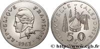 NEW CALEDONIA Piéfort 50 Francs Pacifique NEW CALEDONIA Paris 1967 (33mm, 30,20g, 6h) -