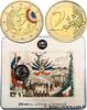 FRANCE Coin-card 2 Euro LA RÉPUBLIQUE - FÊTE DE LA FÉDÉRA FRANCE Pessac 2015 (25,75mm, 8,50g, 12h) -