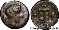 Classic 1 (480 BC to 400 BC) Tetras SICILY - LEONTINOI Leontini, Sicile c. 405-402 AC. (14,5mm, 1,79g, 12h) -