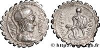 THE REPUBLIC (280 BC to 27 BC) Denier serratus AQUILLIA Rome 71 AC. (20,5mm, 3,47g, 6h) -
