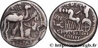 THE REPUBLIC (280 BC to 27 BC) Denier AEMILIA Rome 58 AC. (17mm, 3,75g, 3h) -