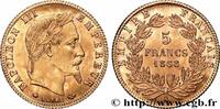 FRANCE 5 francs or Napoléon III, tête laurée SECOND EMPIRE Paris 1868 (16,5mm, 1,61g, 6h) -