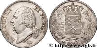 FRANCE 5 francs Louis XVIII, tête nue LOUIS XVIII Bayonne 1824 (37mm, 24,98g, 6h) -