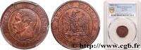 FRANCE Deux centimes Napoléon III, tête nue SECOND EMPIRE Marseille 1853 (20,19mm, 2g, 6h) -