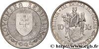 SLOVAKIA 10 Korun Prince Pribina variété avec croix sur l’é SLOVAKIA 1944 (29mm, 6,89g, 12h) -