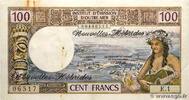 NEW HEBRIDES 100 Francs NEW HEBRIDES 100 Francs 1970 VF+ -