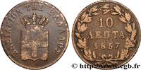 GREECE - KINGDOM OF GREECE – OTTO 10 Lepta 1857 GREECE - KINGDOM OF GREE... 85,00 EUR  plus 18,00 EUR verzending