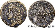 IRELAND REPUBLIC 1 Shilling Jacques II frappée pour le mois d’octob IRELAND REPUBLIC 1689 (26mm, 5,55g, 12h) -