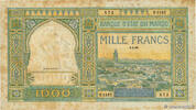 MOROCCO 1000 Francs MOROCCO 1000 Francs 1950 VF- -