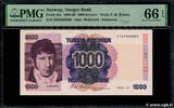 NORWAY 1000 Kroner NORWAY 1000 Kroner 1990 UNC -
