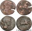 FRANCE Lot de deux bronze LOTS 121-45 AC. (mm, g, h) -