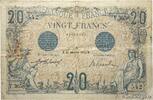 FRANCE 20 Francs BLEU FRANCE 20 Francs BLEU 1912 F- -