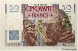 FRANCE 50 Francs LE VERRIER FRANCE 50 Francs LE VERRIER 1946 AU -