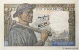 FRANCE 10 Francs MINEUR FRANCE 10 Francs MINEUR 1941 VF+ -