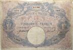 FRANCE 50 Francs BLEU ET ROSE FRANCE 50 Francs BLEU ET ROSE 1909 G -