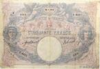 FRANCE 50 Francs BLEU ET ROSE FRANCE 50 Francs BLEU ET ROSE 1912 VG -