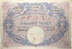FRANCE 50 Francs BLEU ET ROSE FRANCE 50 Francs BLEU ET ROSE 1915 F -