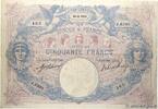 FRANCE 50 Francs BLEU ET ROSE FRANCE 50 Francs BLEU ET ROSE 1915 F+ -