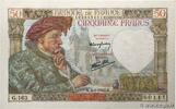 FRANCE 50 Francs JACQUES CŒUR FRANCE 50 Francs JACQUES CŒUR 1942 UNC- -