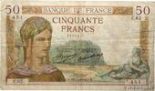 FRANCE 50 Francs CÉRÈS FRANCE 50 Francs CÉRÈS 1934 VG -