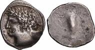 Hellenistic 1 (323 BC to 188 BC) Drachme ou 10 assi ETRURIA - POPULONIA Étrurie, Populonia c. 211-206 AC. (19,5mm, 4,34g, h) -