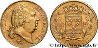 FRANCE 20 francs or Louis XVIII, tête nue LOUIS XVIII Lille 1818 (21mm, 6,43g, 6h) -