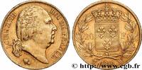 FRANCE 20 francs or Louis XVIII, tête nue LOUIS XVIII Lille 1819 (21mm, 6,42g, 6h) -