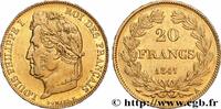 FRANCE 20 francs Louis-Philippe, Domard LOUIS-PHILIPPE I Paris 1847 (21mm, 6,40g, 6h) -