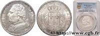 FRANCE 5 francs Louis XVIII, buste habillé LOUIS XVIII Paris 1814 (37mm, 25g, 6h) -