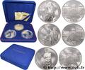 FRANCE Coffret de trois 100 francs Belle Épreuve - Bicent COMMEMORATIVE COINS MONNAIE DE PARIS Pessac 1993 (37mm, 22,2g, 6h) -