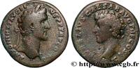 THE ANTONINES (96 AD to 192 AD) Sesterce ANTONINUS PIUS and MARCUS AURELIUS CAESAR Rome 141 (33mm, 24,84g, 12h) -