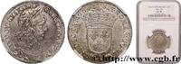FRANCE Quart d'écu, buste drapé (1er buste de Jean Warin) LOUIS XIII Paris, Monnaie du Louvre 1642 (27mm, 6,61g, 6h) -