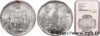 FRANCE 5 francs Hercule, IIe République II REPUBLIC Paris 1848 (37mm, 25,00g, 6h) -