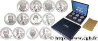 FRANCE Coffret de six pièces de 100 francs Belle Épreuve COMMEMORATIVE COINS MONNAIE DE PARIS Paris 1995 (mm, g, h) -