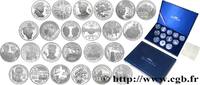 FRANCE Coffret Belle Épreuve Argent des douze monnaies de COMMEMORATIVE COINS MONNAIE DE PARIS n.d. (37,00mm, g, 6h) -