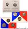 FRANCE Boîte Fleur de Coins, Tryptique 3 x 10 francs V REPUBLIC 1989 (mm, 6,50g, h) -