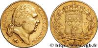 FRANCE 20 francs or Louis XVIII, tête nue LOUIS XVIII Bayonne 1818 (21mm, 6,38g, 6h) -