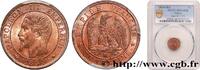 FRANCE Un centime Napoléon III, tête nue SECOND EMPIRE Marseille 1854 (15mm, g, 6h) -