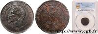 FRANCE Deux centimes Napoléon III, tête nue SECOND EMPIRE Bordeaux 1855 (20mm, 2g, 6h) -